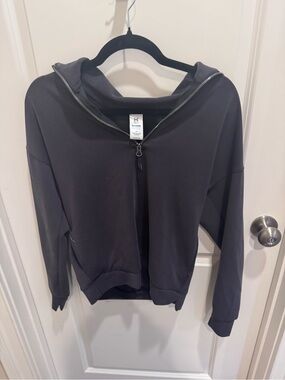 Matching set! Relaxed Zip-Front Hoodie - Charcoal and matching pants!